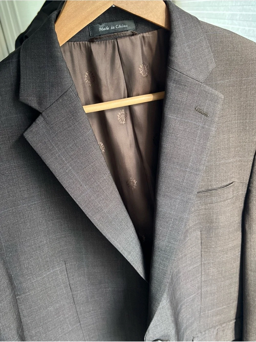 Lauren Ralph Lauren Men’s 42R 100% Wool Blazer Plaid Brown Sport Coat 2 Button